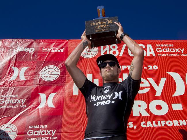 Mick Fanning of Australia (pictured) is the winner of the Hurley Pro 2015. IMAGE CREDIT: WSL / Kenny Morris PHOTOGRAPHER: Kenny Morris
