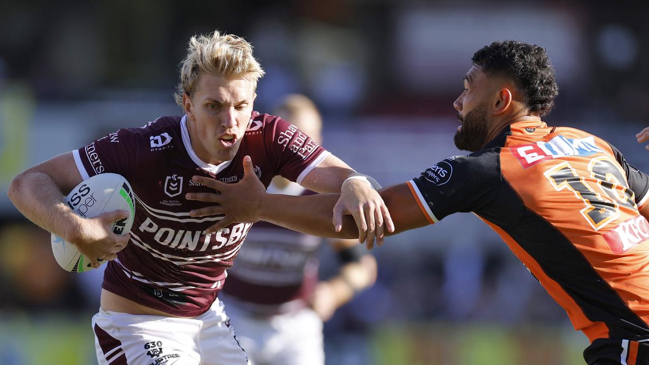 Ben Trbojevic is poised to sign a one-year extension with the Sea Eagles, keeping him at Manly until the end of 2024. Picture: Getty Images.