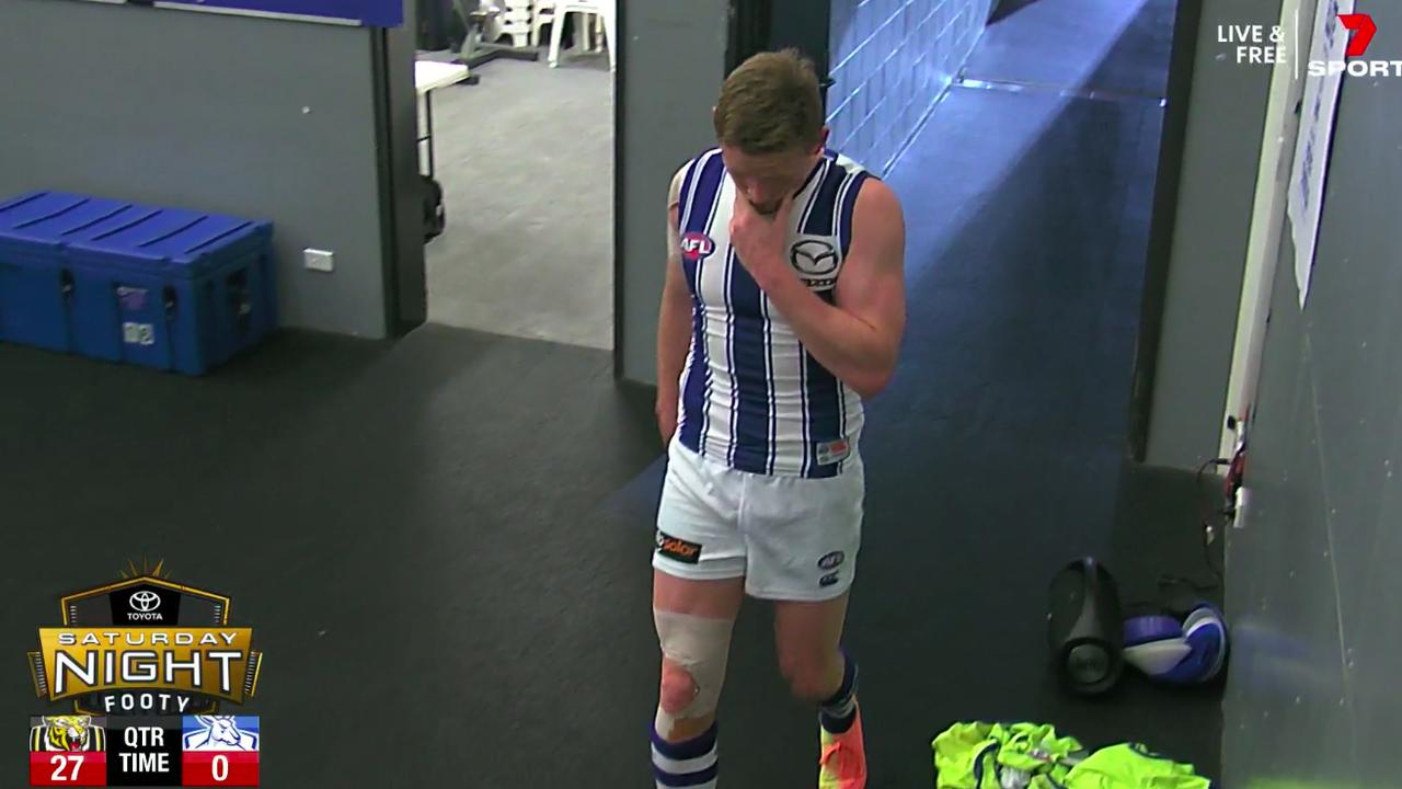 Jack Ziebell won't play any further part in the match.