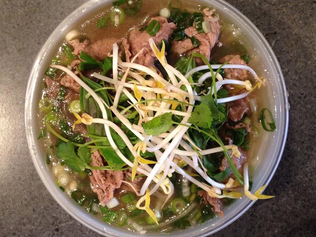 Most pho dishes come topped with bean sprouts and herbs. Picture: Stephanie Timotheou