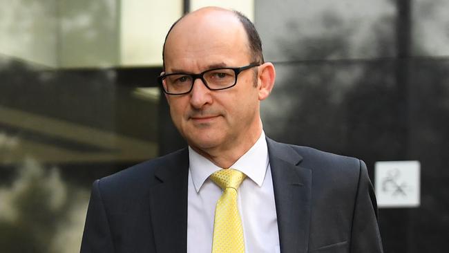 Victoria Police legal services director Fin McRae gave evidence at the Royal Commission on Friday. Picture: AAP/James Ross