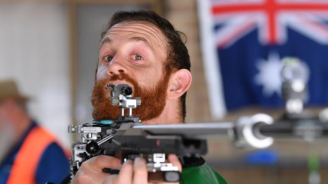 Dane Sampson, Queensland raised but now of South Australia has made his third Olympic Games. He was competing in the nomination event at Wingfield in March 2020. Picture: Mark Brake/Getty Images.