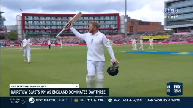 Bairstow blasts 99' as England dominate