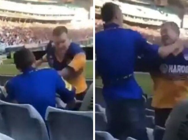 Eels fans were fighting with themselves.