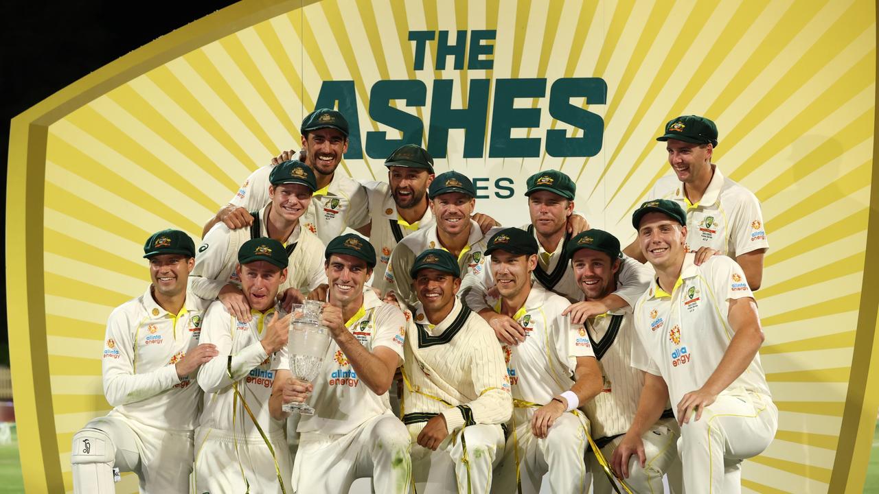 Australia has won the Ashes 4-0 after England collapsed again in Hobart.