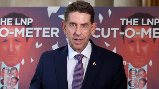 Parliament House Brisbane -  Cameron Dick at a presser - photo Adam Head