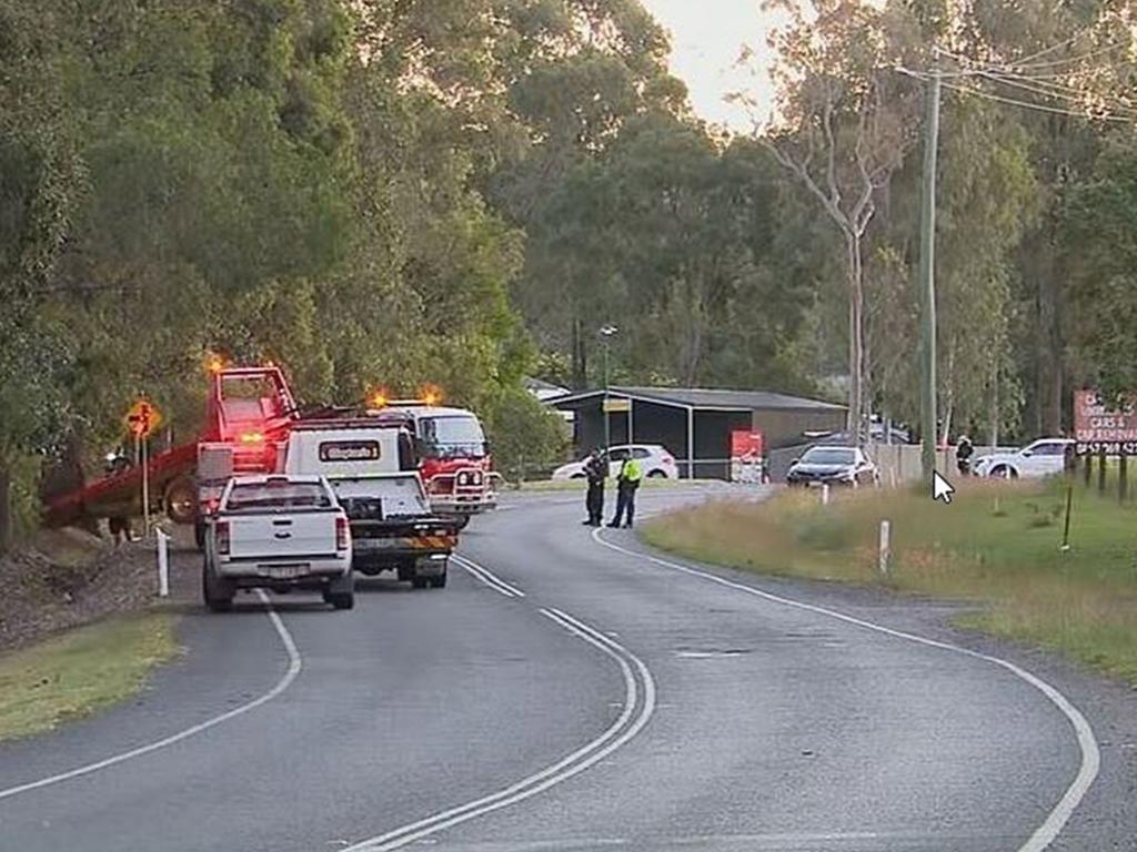 A woman and young child died after a serious crash in Upper Caboolture, north of Brisbane on Friday afternoon. Source: 9News.