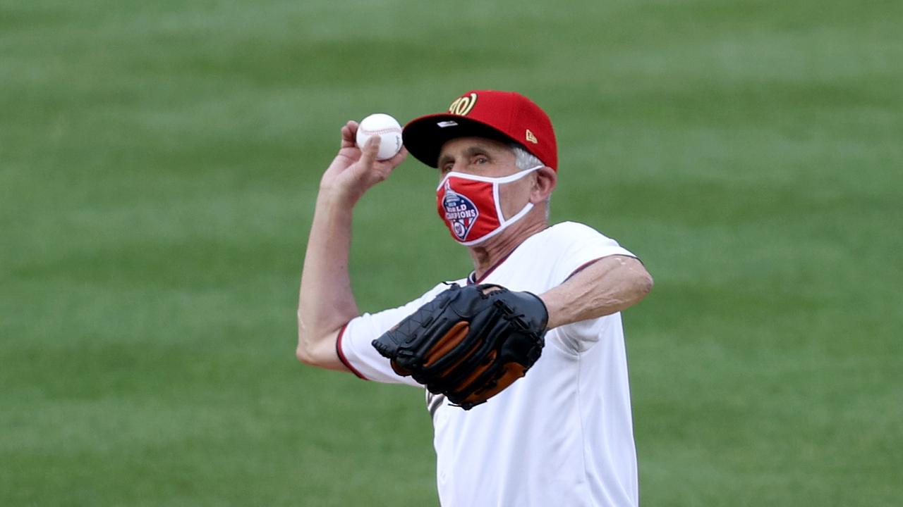 Dr. Anthony Fauci will throw the first pitch at the Washington