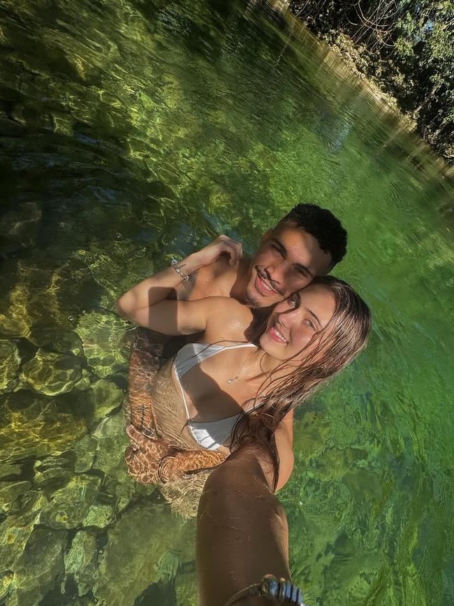 Robert Derby with his fiancee Waverley are living the dream in North Queensland. Picture: Instagram.