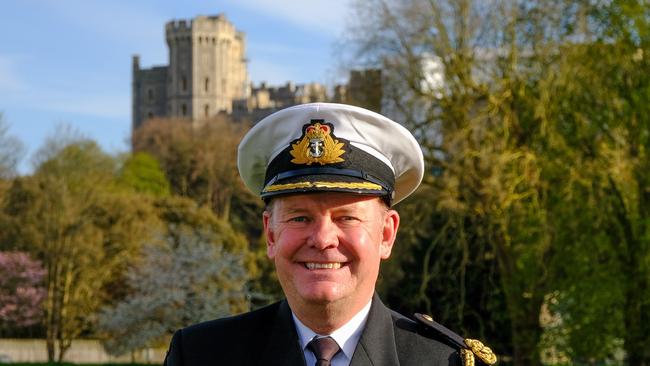 Commodore Guy Holthouse, who represented Australia at Prince Philip's funeral. Picture: Tristan Potter