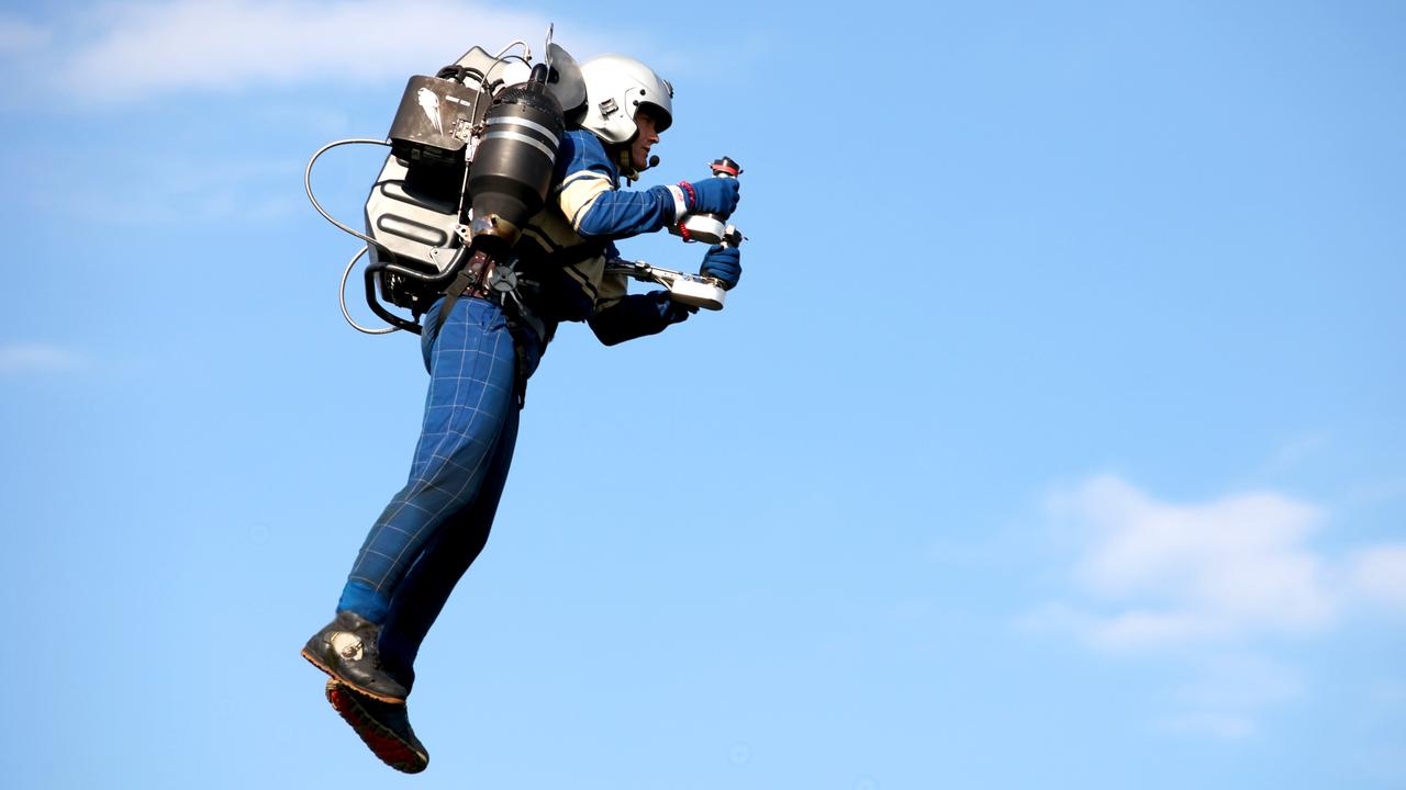 Personal jetpack maker Jetpack Aviation’s test pilot and chief executive David Mayman. Picture: supplied