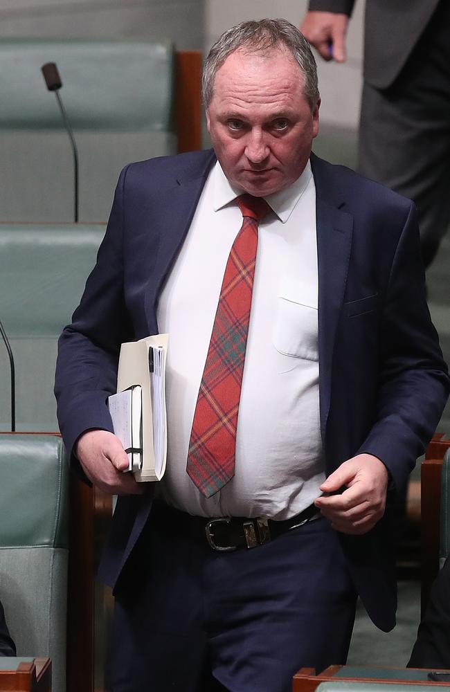 Barnaby Joyce has made an impassioned anti-abortion speech. Picture: Kym Smith.