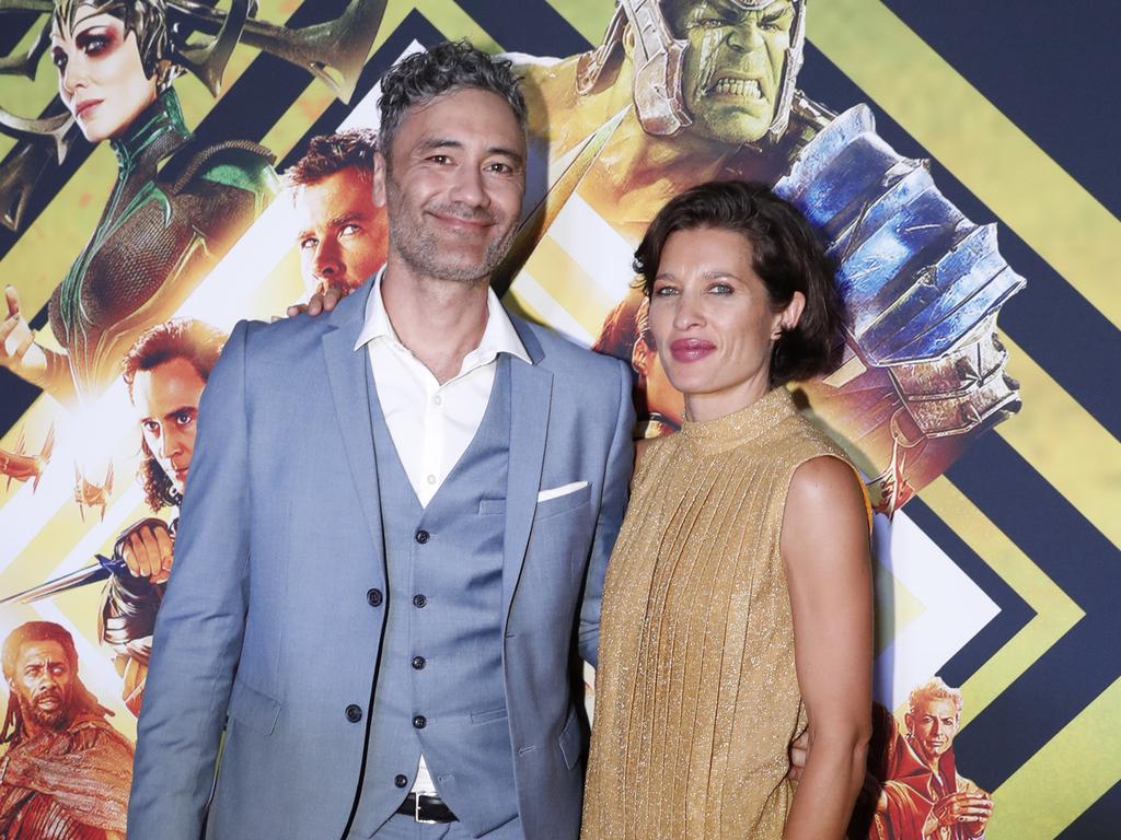 Taika Waititi and ex-wife Chelsea Winstanley at the premiere of Marvel’s Thor: Ragnarok in October 2017. Picture: AAP Image/Regi Varghese