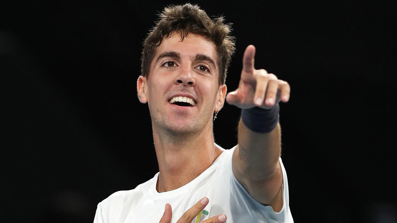 Thanasi Kokkinakis is through to his second career ATP Tour final and first in almost five years. Picture: Getty Images