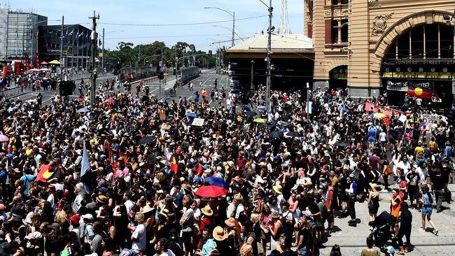 Australia Day 2018 Invasion Day Rally In Melbourne Cbd Herald Sun