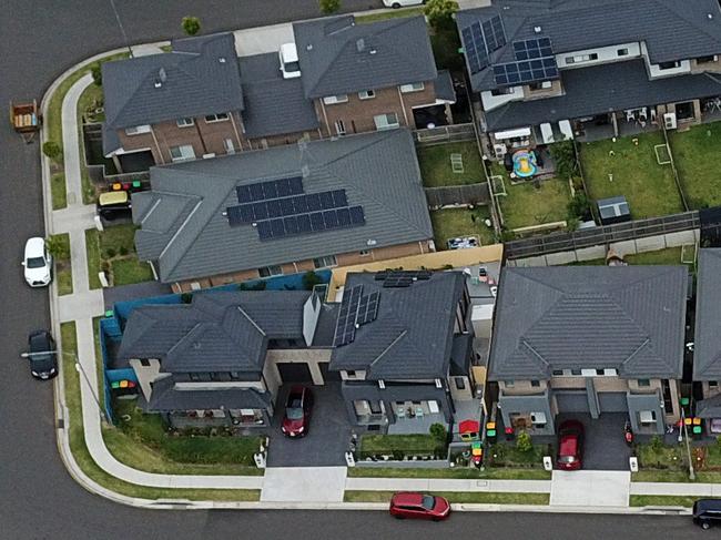 DAILY TELEGRAPH DECEMBER, 1. Embargoed for Bradfield Oration The Daily Telegraph.New homes in the suburb of Bardia in the south-west of Sydney where residents would like to see more trees in the area. Picture: Jonathan Ng