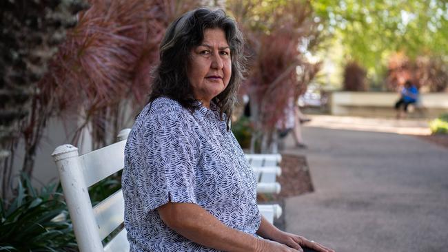 Theresa Roe outside Darwin Local Court on Tuesday May 21, following the start of the coronial inquest into her cousin Richard Roe's disappearance. Picture: Pema Tamang Pakhrin