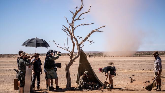 First look at Zac Efron filming Gold in outback SA. Picture: Supplied STAN