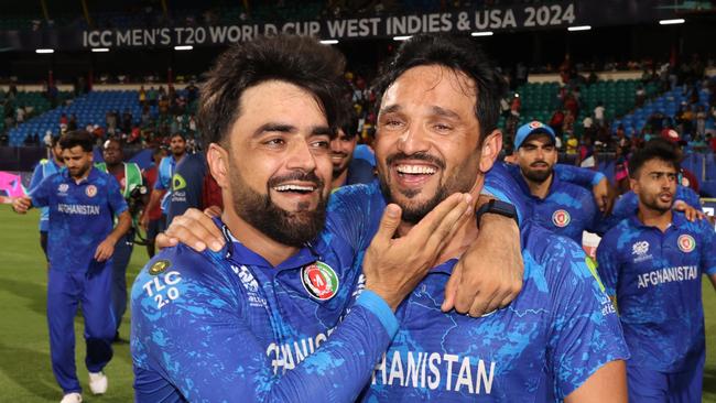 It’s a famous day for Afghanistan. Photo by Darrian Traynor-ICC/ICC via Getty Images