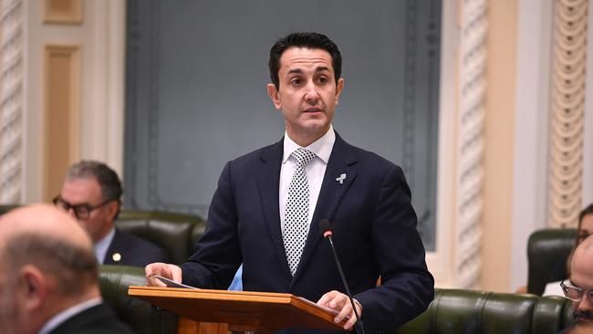 David Crisafulli, in a shock motion in parliament on December 10, moved for any changes to the state’s abortion laws or motions to have “this house express its views” on the issue be disallowed. Picture: John Gass