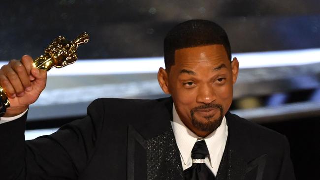 Will Smith at the Oscars. Picture: AFP