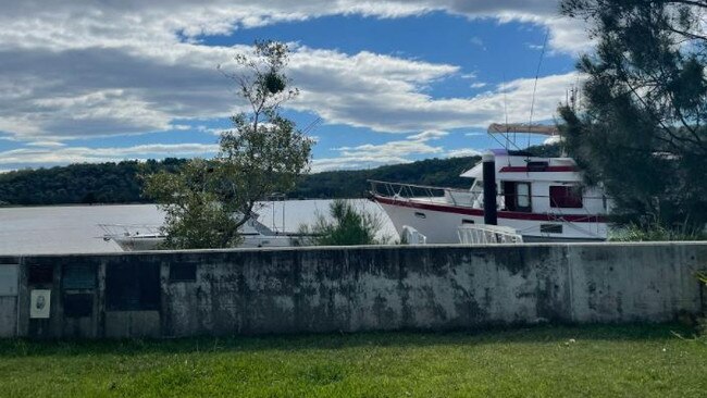 Flood water reached higher than this levee for the first time in recent memory.