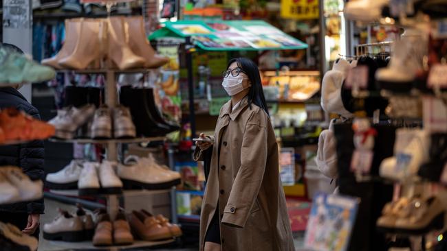 A shopping strip in Tokyo. Resignations are at record lows in Japan. Picture: Getty Images