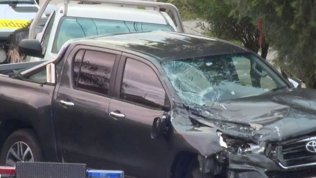 Nour Mabany was killed while sitting in the passenger seat of a Holden ute. Picture: 9 News