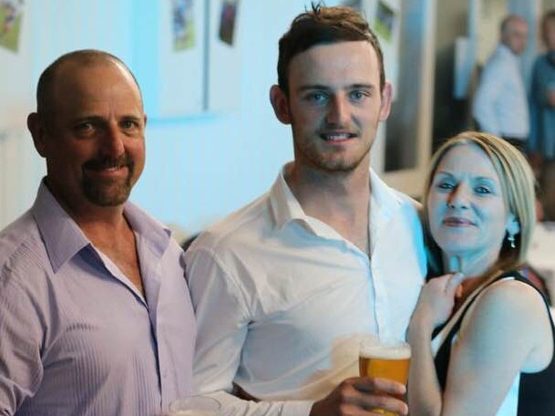 Geoff Hale and his son Billy and wife Donna.