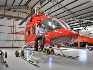 TEAM EFFORT: Danny Boulton, pilot with Mi Helicopters, said firefighting at Carnarvon Gorge took a well-organised team of professionals. Picture: Jorja McDonnell