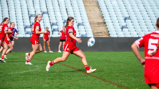 Sienna Yeo with the boot. Picture: Thomas Lisson