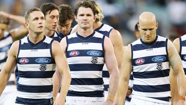 Selwood, Dangerfield and Ablett were unable to carry the Cats to victory. Picture: Getty Images