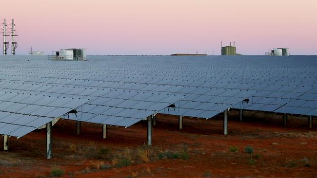 AGL also dabbles in renewables, such as this Broken Hill solar farm.