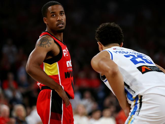 Bryce Cotton’s wife hit out at the club. Picture: Will Russell/Getty Images