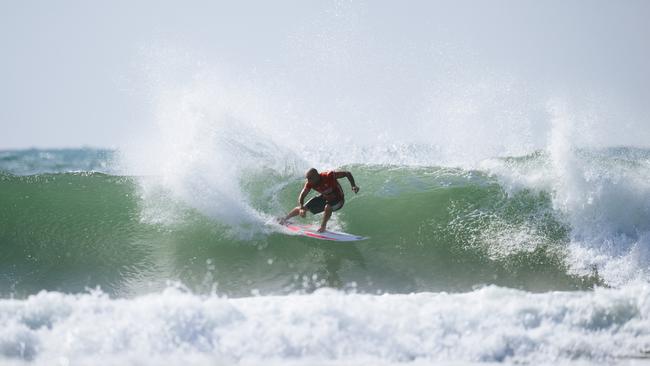 Julian Wilson of Australia in the quarterfinals of the Bonsoy Gold Coast Pro at Burleigh Heads. (Photo by Beatriz Ryder/World Surf League)