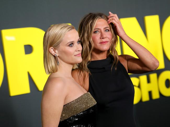 Jennifer Aniston and Reese Witherspoon star in and produce The Morning Show. Picture: Getty Images for Apple TV+