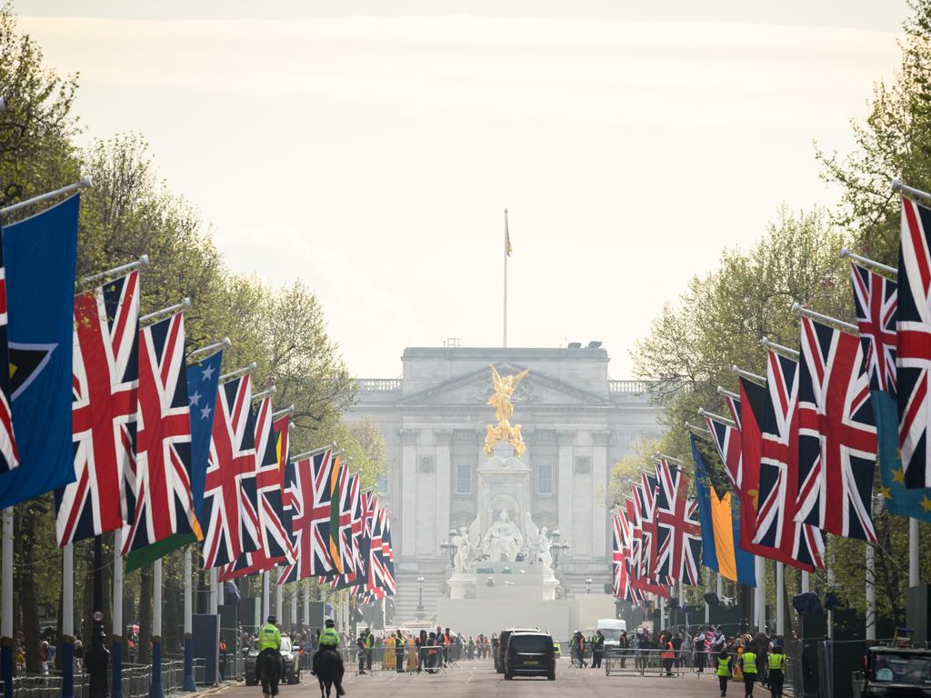 Looking down The Mall towards Buckingham Palace. Picture: Getty