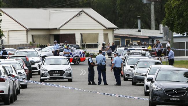 The scene where jealous Tafari Walton was shot dead by police. Picture: Peter Lorimer.