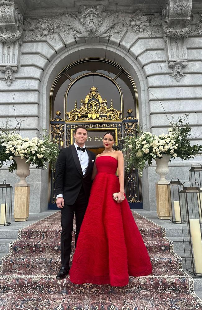 She’s married to NFL star Christian McCaffrey. Picture: Instagram/OliviaCulpo