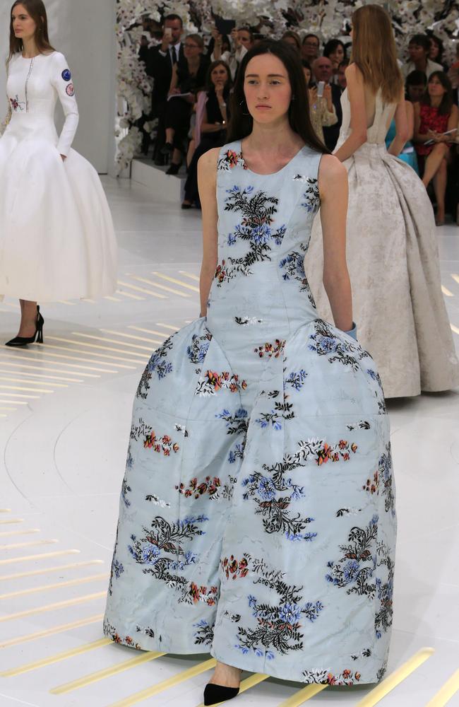 Step back in time ... Raf Simons ambitiously channelled some four centuries of style in his latest collection for Dior.