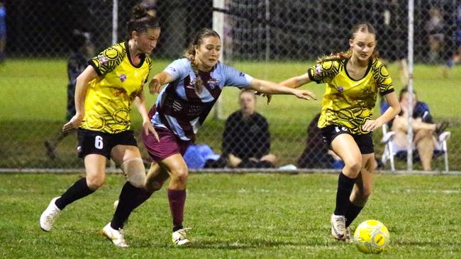 Edge Hill United womens v Redlynch Strikers womens at Endeavour Park. FQ Far North 2024. Photo: Gyan-Reece Rocha