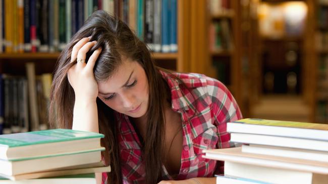 Girls are more likely to stress about exams, OECD data shows.