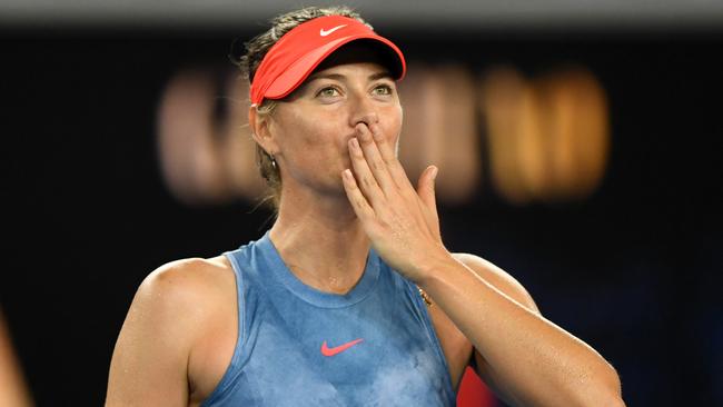 Maria Sharapova let the cat out of the bag.