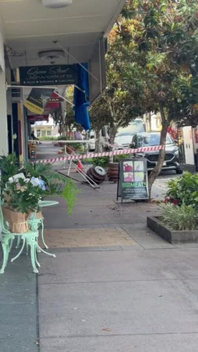 Car runs into shopfront in Nambour, the Sunshine Coast