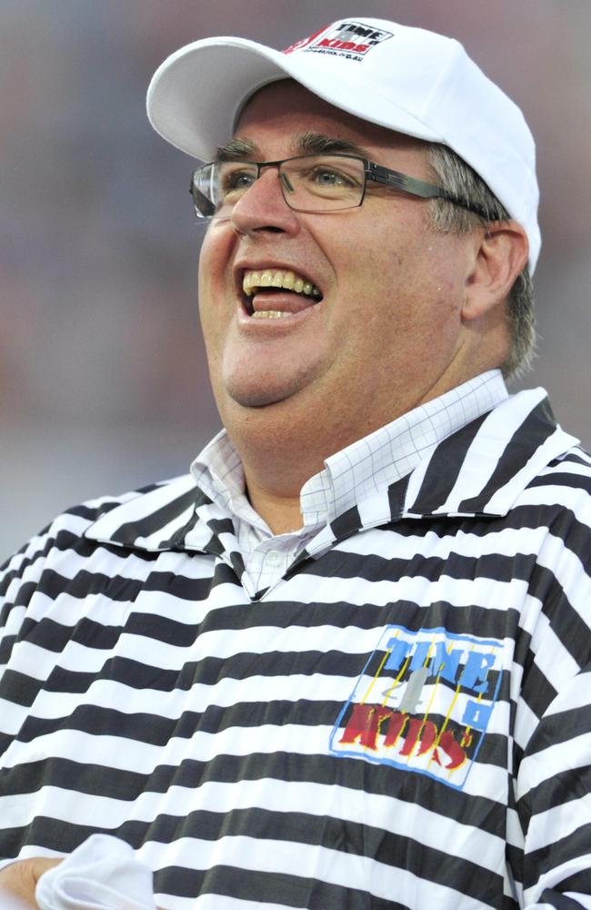 MP Ewen Jones at a North Queensland Cowboys game at 1300Smiles Stadium.