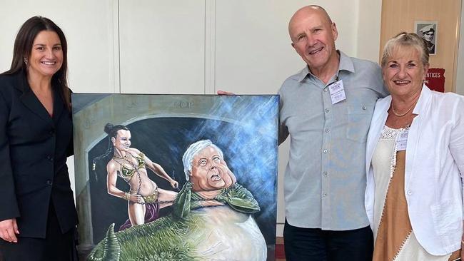 Jacqui Lambie is selling off this Star Wars-inspired painting.