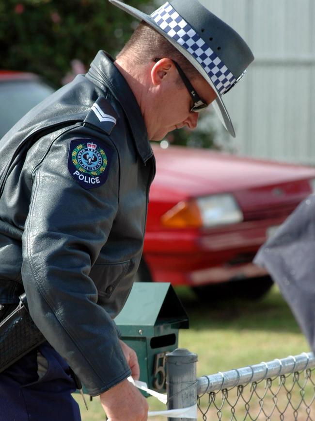 Police at the scene of the Tania’s murder in Kilkenny.