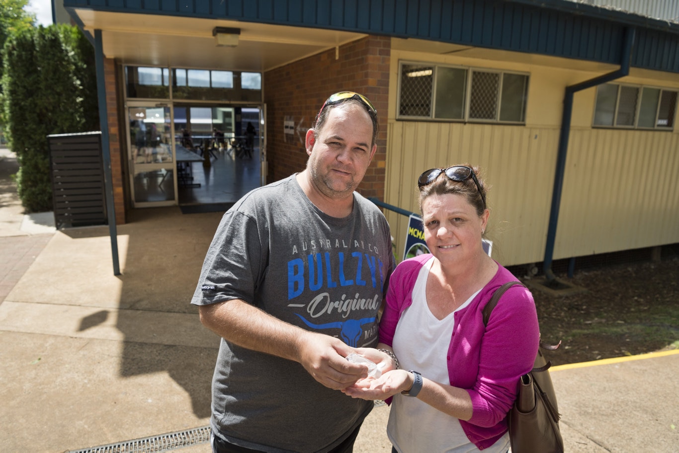 Jeff and Wendy Collins after voting in the Toowoomba Regional Council local government election at Centenary Heights State High School polling booth, Saturday, March 28, 2020. Picture: Kevin Farmer