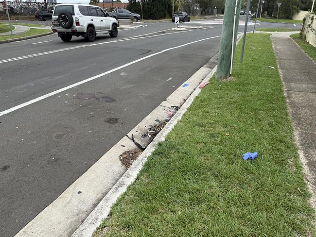 Site of the crash in Liverpool.