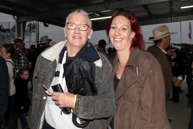 Kristine Dittmann and Breeanna Dittmann at the PBR Bull Pit Bull Bash at Dittmann Bucking Bulls in Bloomsbury. August 27, 2022. Picture: Michaela Harlow